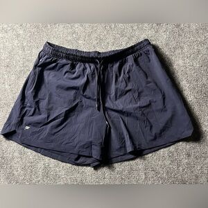 Fabletics Men's Navy Athletic Shorts with Drawstring 5” inseam XXL 36” waist